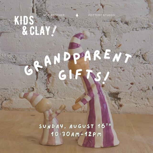 Kids & Clay welcomes Grandparents Gifts for upcoming grandparents day ! 🤝